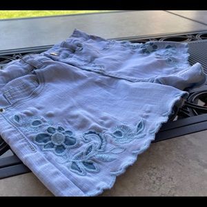 Cat&Jack Girls Jean Shorts Blue LG